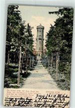 02797 O8806 Kurort Oybin 1918 Gebrauchsspuren Hochwaldturm