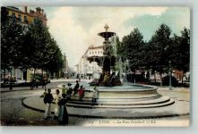69000 Lyon 1907 - La Place Guichard Denkmal Brunnen