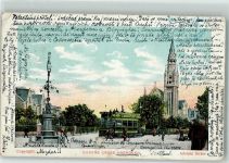 Aberdeen 1904 Gebrauchsspuren Straßenbahn Kirche Adelphi Series