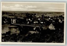 Crossen a.d. Oder Krosno Odrzanskie 1933 Foto AK Oderbrücke
