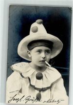 Kind Pierrot Photo Courrier Paris Zigarette 1902 Foto AK