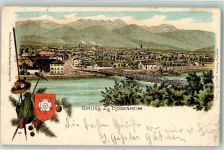 83022 W8200 Rosenheim , Oberbay 1900 Gebrauchsspuren Lithographie