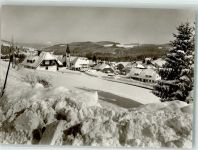 79868 W7828 Altglashütten , Schwarzw Winter mit Kirche St. Wendelin Fotograf Faller