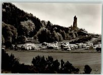 66459 W6654 Kirkel Foto AK Campingplatz Burgruine