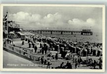4381 Vlissingen Foto AK Schwimmbad Strand Seebrücke