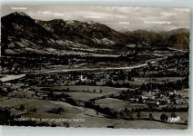 83646 W8170 Arzbach b Bad Tölz - Fliegeraufnahme Blick auf Lenggries u. Isartal