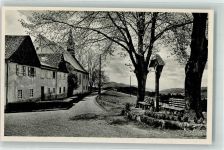 79271 W7811 St. Peter , Schwarzw Foto AK Gasthaus Haus Lindenberg mit Wallfahrtskirche Maria Lindenberg und Wegkreuz
