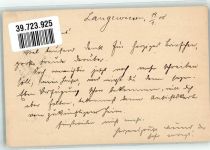 59955 W5788 Langewiese 1899 - Ort lt. Stempel Jahrtausenwende 1900