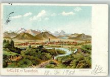 83022 W8200 Rosenheim , Oberbay 1900 Lithographie