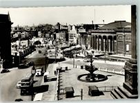 Liverpool Foto AK William Brown Street Mersey Tunnel Omnibus Auto