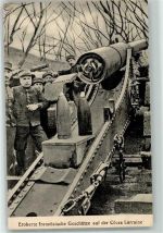 Eroberte französische Geschütze Kriegsbeute Propaganda WK I