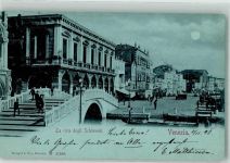 30100 Venezia 1898 Mondschein Schiavoni