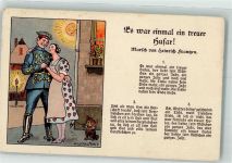 sign. Volkhofen, A. jr. Es war einmal ein treuer Husar Operette Künstlerkarte