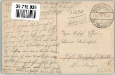 95028 W8670 Hof , Saale 1916 - Kirche Fabrik Turm Feldpost der 200. Infsnt. Div.