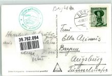 Ulmer Hütte 1957 Foto AK Hüttenstempel