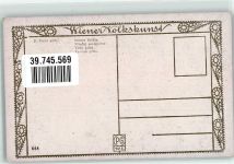 sign. Payer E. Immer Fleißig PG W.I. 644 Wiener Volkskunst Stricken Künstlerkarte