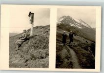 6281 Gerlos 1939 Privatfoto AK Wegkreuz Ort handschriftlich