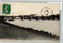 95870 Bezons 1916 - Straßenbahn Le Pont Briefmarke Bildseite