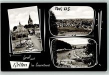 59929 W5790 Brilon - Marktplatz mit Rathaus Freibad Waldsee Gudenhagen VW Käfer