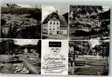 72270 W7292 Klosterreichenbach 1957 Foto AK Schwimmbad