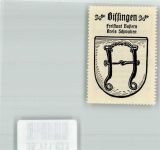 86657 W8851 Bissingen , Schwab Vignette Wappen