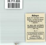 86657 W8851 Bissingen , Schwab Vignette Wappen