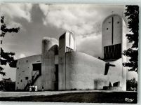 70250 Ronchamp Foto AK Kirche la Chapelle Notre Dame du Haut Architekt le Corbusier