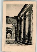20100 Milano 1937 Künstlerkarte Denkmal Le Colonne di S.Lorenzo