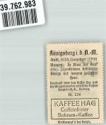 Königsberg N.M. Chojna Vignette Wappen