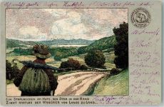 Werbung Wanderer Spruch Bahnpost Zug 4812 Radolfzell Siegmaringen Hoffmann´s Stärke 1905 Gebrauchsspuren