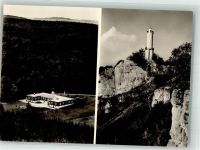 72458 W7470 Ebingen , Württ Foto AK Pension Walderholungsheim Aussichtsturm Schlossberg