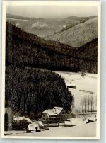 72270 W7292 Obertal , Kr Freudenstadt Winter Hotel Adler