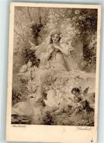 Amor Schwan Tauben Nymphe die Unschuld Zatzka, H.