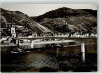56856 W5583 Zell Mosel - Brücke Binnenschiff
