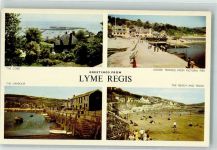 Lyme Regis - Schwimmbad Strand Hafen The Cobb