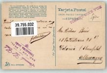 Barcelona - Briefmarke Bildseite Auto La Rabassada Casino