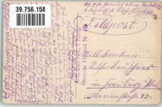 62143 Angres Foto AK Feldpost WK I Arm.Batl.148 1. Komp. Nr. 406