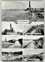 Blackpool 1962 Foto AK Promenade Casino Pleasure Beach
