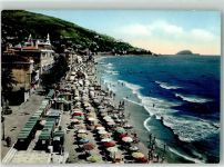17021 Alassio Foto AK Schwimmbad Strand