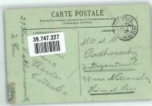 80350 Mers-les-Bains 1906 - Schwimmbad Strand Briefmarke Bildseite