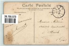 46000 Cahors 1908 - Le Pont Velentrè Briefmarke Bildseite