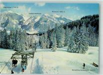 83727 W8162 Spitzingsee - Winter Stümpfling-Sesselbahn Jägerkamp Taubensteinhaus Rotwand