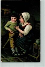 Hasenfuß Kinder Novatis Nr. 10681 Kaulbach, H. von Künstlerkarte
