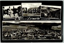 58636 W5860 Letmathe Foto AK Volkspark Schwanenteich Roden Selberg Haus Letmathe