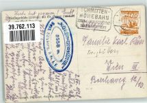Kürsingerhütte 1928 Foto AK Hüttenstempel