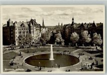 Stockholm Foto AK Straßenbahn Karlaplan