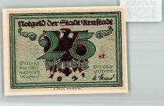 99310 O5210 Arnstadt 1921 Notgeldschein 25 Pfennig st Rathaus