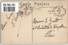 89200 Avallon 1910 - Briefmarke Bildseite