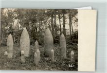Granaten unterschiedlichsten Kalibers Artillerie WK I Privatfoto AK