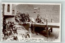 Paris Le Pont d´Arcole 1796 Gefecht Schlacht Brücke Foto AK